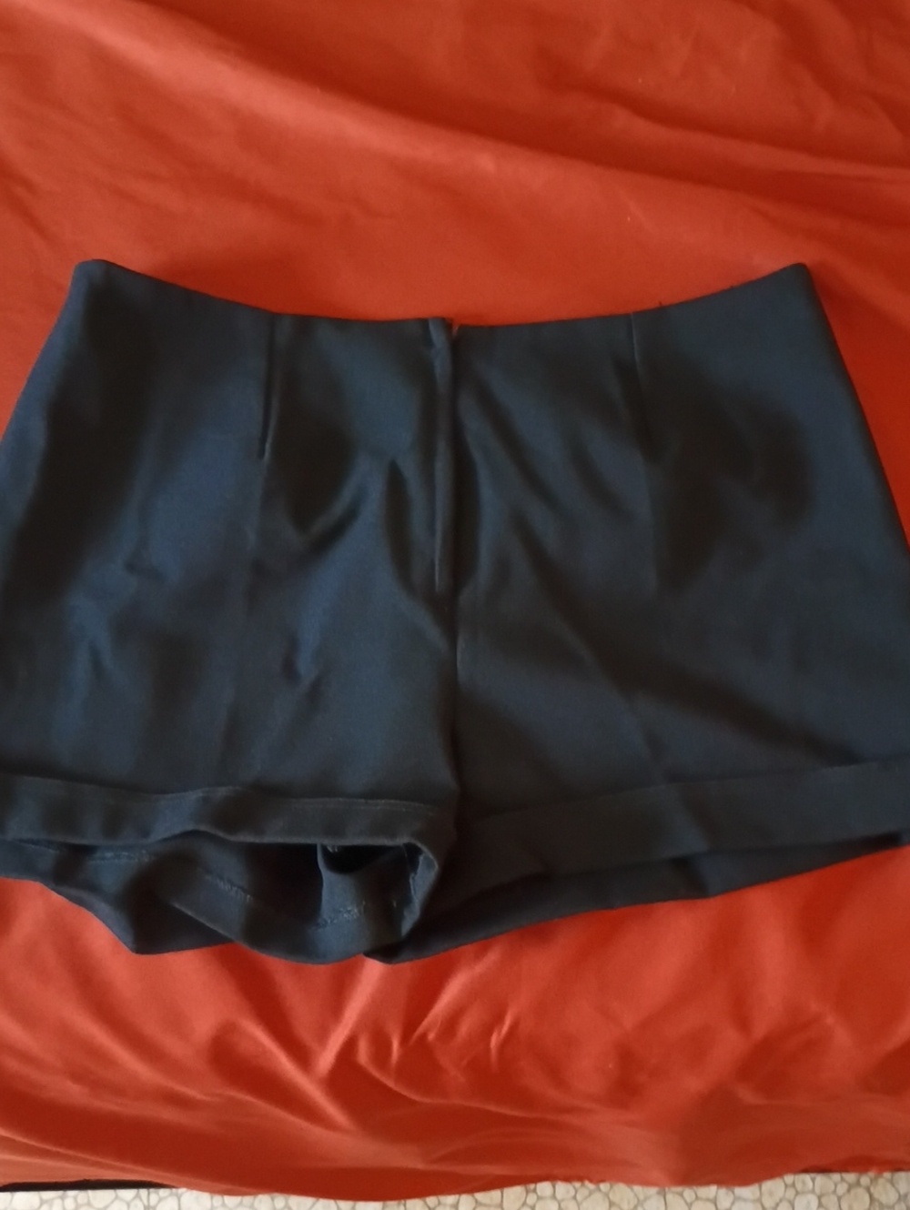 High-Waist Black Women's Dress Shorts